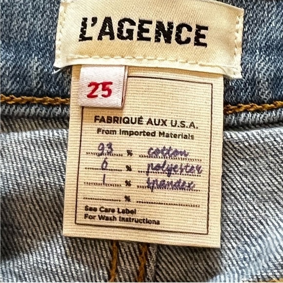 L'AGENCE Cropped High Rise Distressed Destroyed Busted Knee Cropped Jeans
25 - Picture 13 of 16